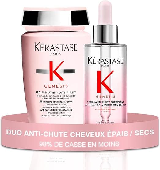 KÉRASTASE Genesis Anti-Loss Routine for Fragile & Medium to Thick Hair - Strengthens & Reduces Breakage - Aminexil, Edelweiss & Ginger Roots - Image 1