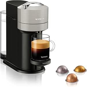 Nespresso Krups Vertuo Next Coffee Machine Light Grey Coffee Maker YY4298FD