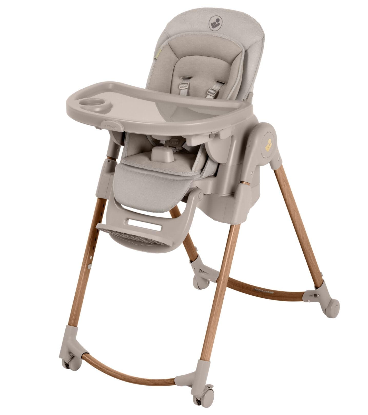 Maxi-Cosi Maxi-Cosi Minla Plus 6-in-1 Scalable Highchair, 0-14 Years, Max. 60 kg, One-Handed Swivel Tray, 4 Wheels, 9 Heights, 5 Reclining Positions, Adjustable Children's High Chair