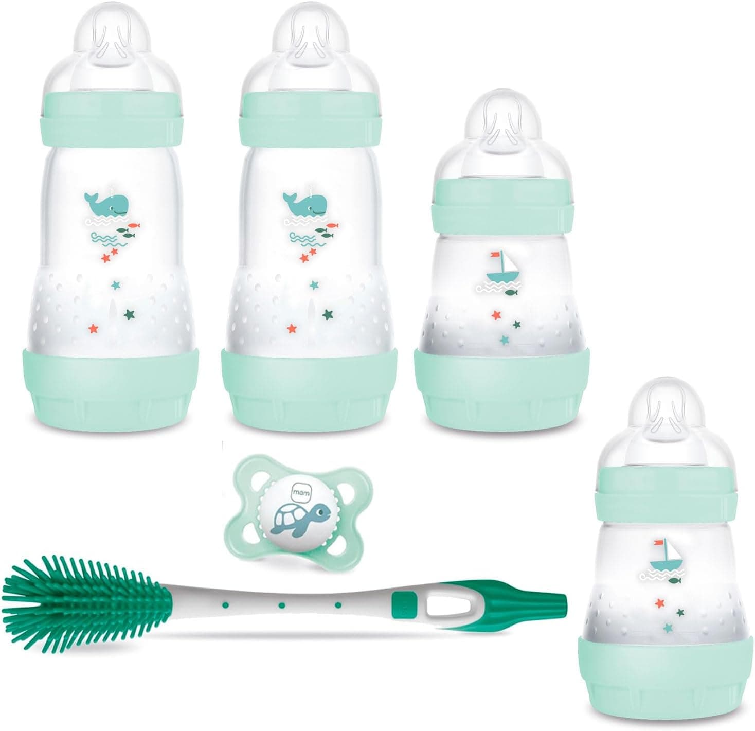 MAM MAM Set of 3 anti-colic bottles 160 ml and 260 ml with teat size 1 from birth