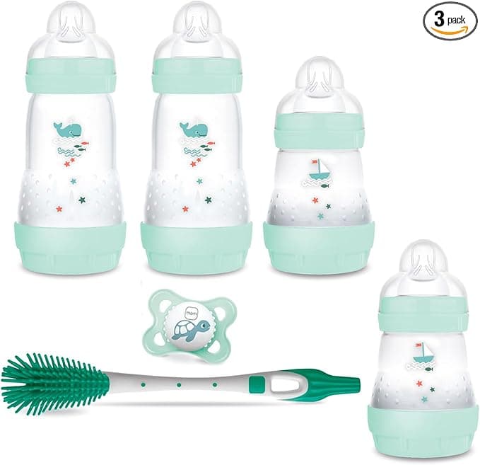 MAM Set of 3 anti-colic bottles 160 ml and 260 ml with teat size 1 from birth - Image 10
