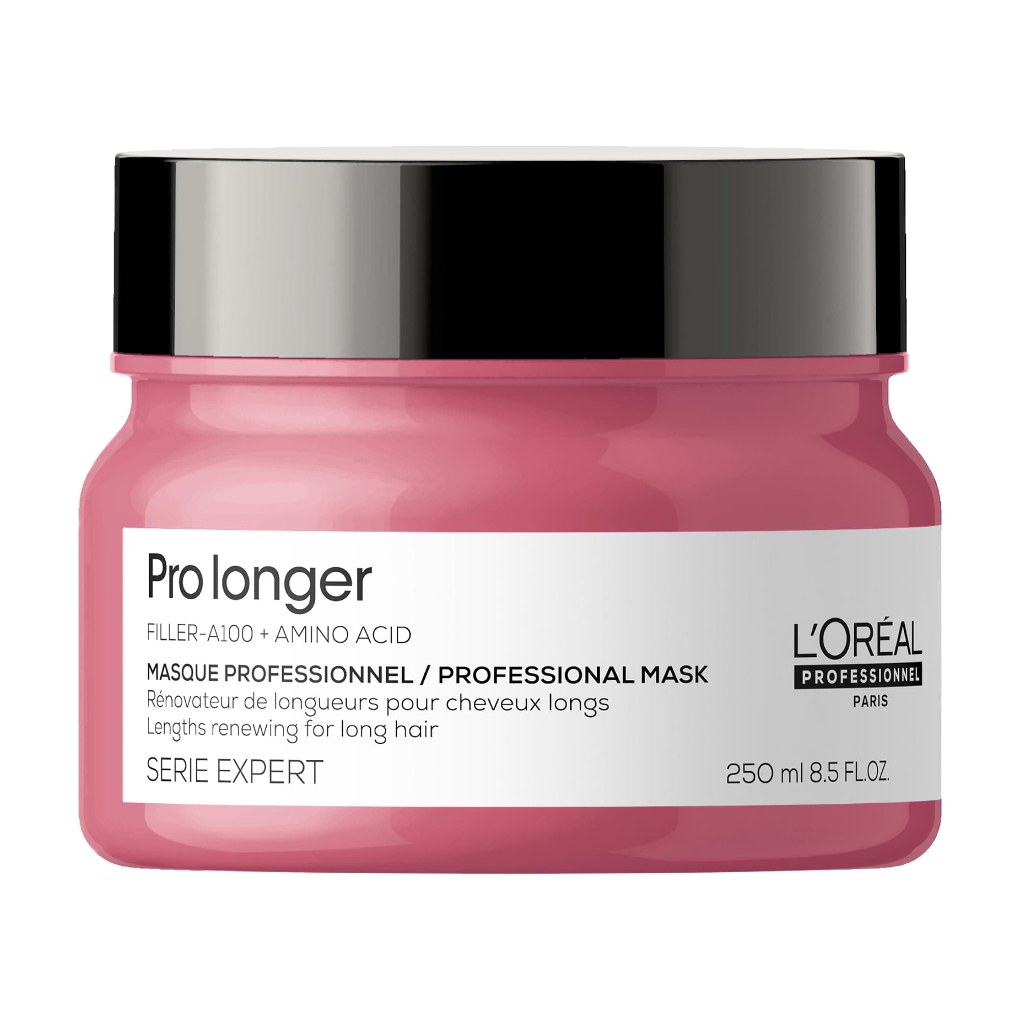 L'Oréal Professionnel, Routine pour Cheveux Longs & Cassants, Pointes Abîmées & Fourchues, Hydrate & Protège Contre La Casse, Vitalité Naturelle, Pro Longer, Masque/Duo/Trio, Série Expert