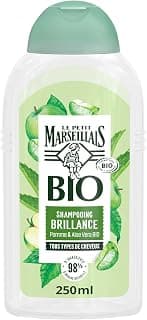 Certified Organic Apple & Aloe Vera Shine Shampoo (240 ml bottle) – Shampoo for all hair types – 98% natural origin, sulphate and silicone free