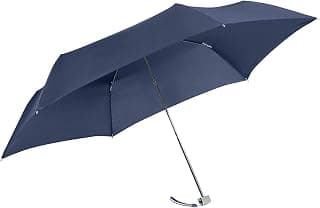 Rain Pro 3 Section Manual Ultra Mini Flat Umbrella 22,5 cm, bleu