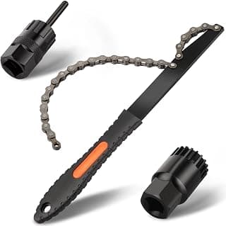Bike Cassette Remover Tools Bike Chain Whip Tool Kit for Shimano/SRAM/SunRace/SunTour/Chris King, Fits 6.7, 8, 9, 10, 11 Gear Chains