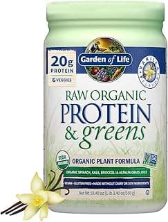 Raw Protein and Greens, Vanilla, 548g by Garden of Life