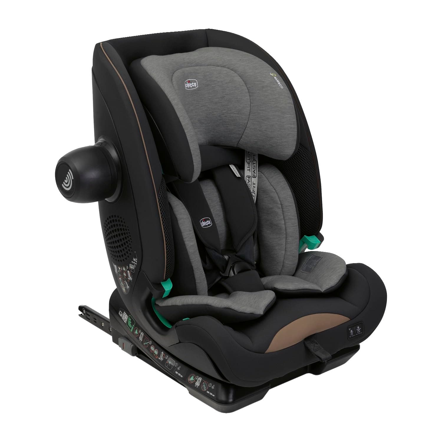 Chicco Seat&Go I-Size Car Seat with Isofix System for Children from 76 to 150 cm, Suitable for Ages 15 Months and Above, Extra Padding and Reducer Included - Image 1