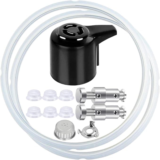 Accessory Kit for Instant Pot Duo 5, 6 Qt/Duo Plus 6 Qt Steam Release Handle Float Valve Seal Anti-lock Lid and Holder Spare Parts - Image 1
