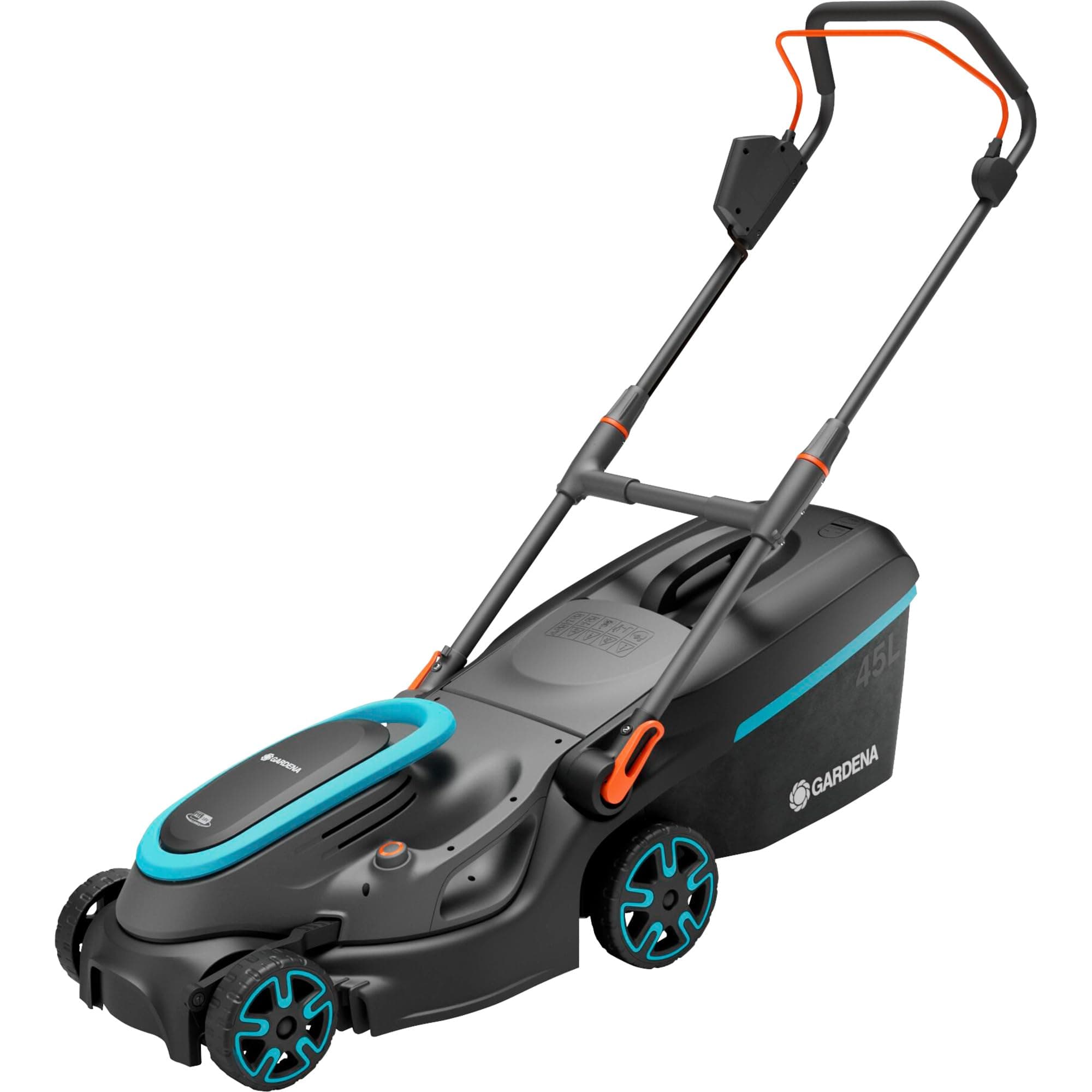 Gardena cordless lawn mower set PowerMax 37/36V P4A, ready to use: Mower <350 m², cutting width 37 cm, bin volume 45 l, central high reg. cut, PowerPlus motor eco mode (14638-20) - Image 1