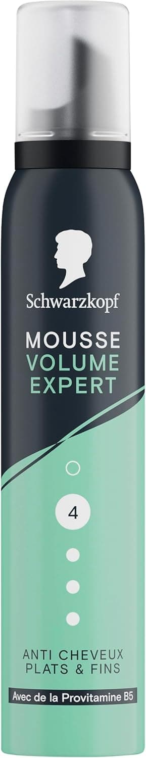 SCHWARZKOPF, Mousse Volume Aérien, Anti cheveux plats et fins, Formule avec de la provitamine B5, Végane, Sans silicone, Fixation Forte, Tenue longue durée, Volume et souplesse, 200ml