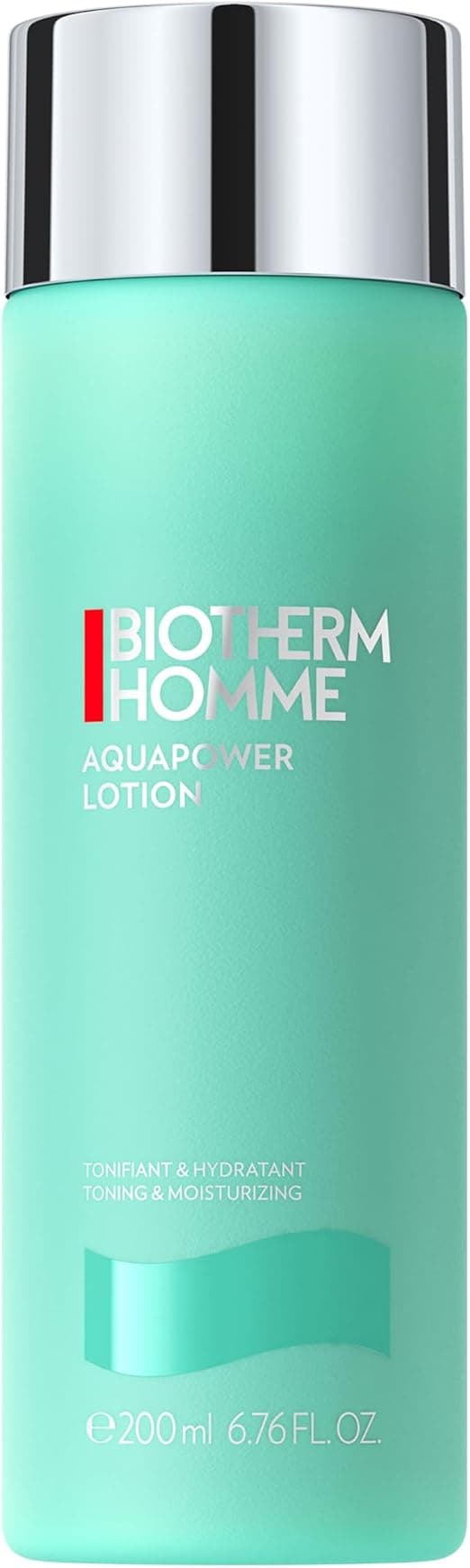Biotherm Aquapower Men's Face Lotion, Soothed and Hydrated Skin, Prevents Shaving Burns and Redness, Enriched with Trace Elements, All Skin Types, 200 ml - Image 1