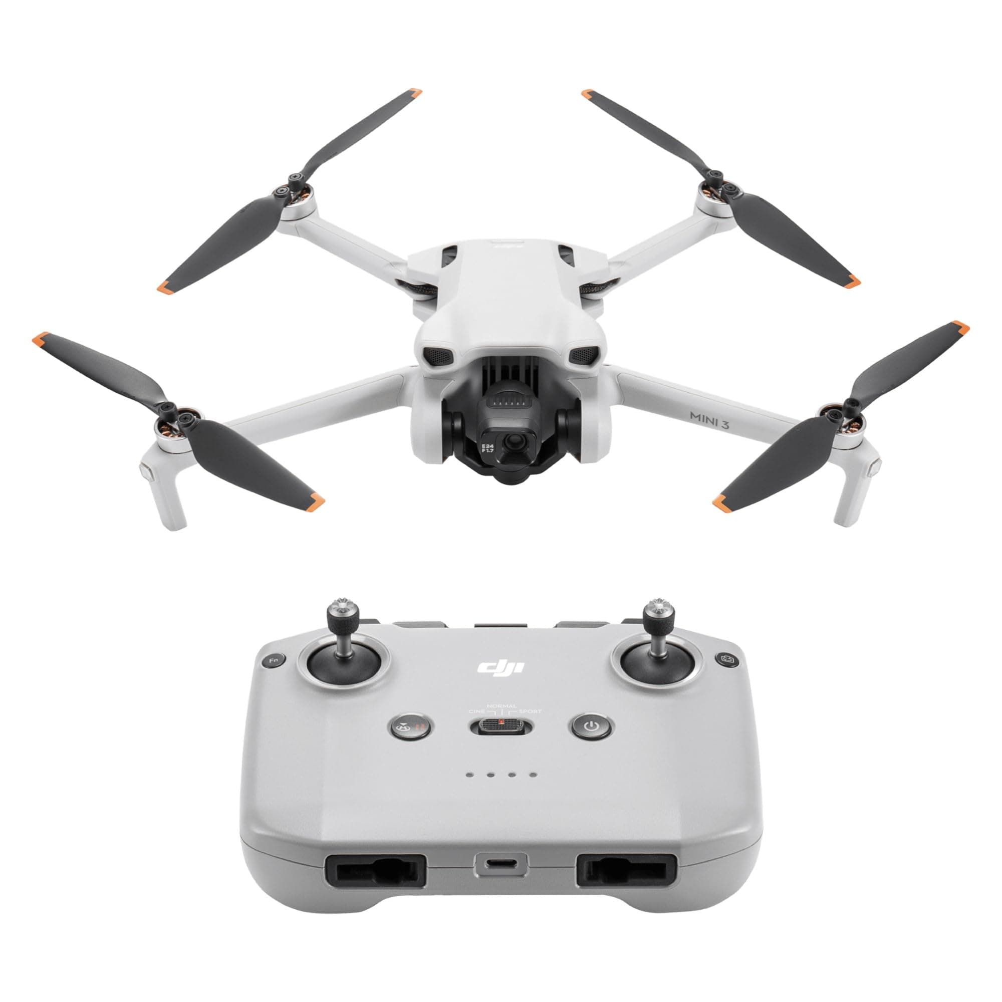 DJI Mini 3 - Lightweight Mini Drone Camera with 3 Axis Mechanical Lift, 4K HDR Video, 38 Min Flight Time, Video Transmission up to 10km, Real Vertical Shooting, Built-in GPS Auto Return - Image 1
