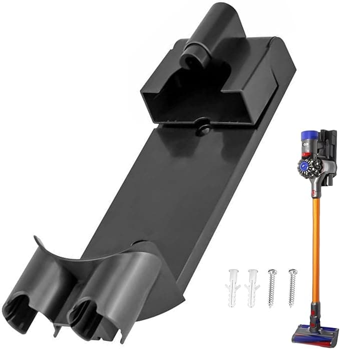 Dyson Wall Mount Compatible with Dyson V7/8 Vacuum Cleaner, Plastic Vacuum Cleaner Holder Accessory Charging Stand (32x10cm)