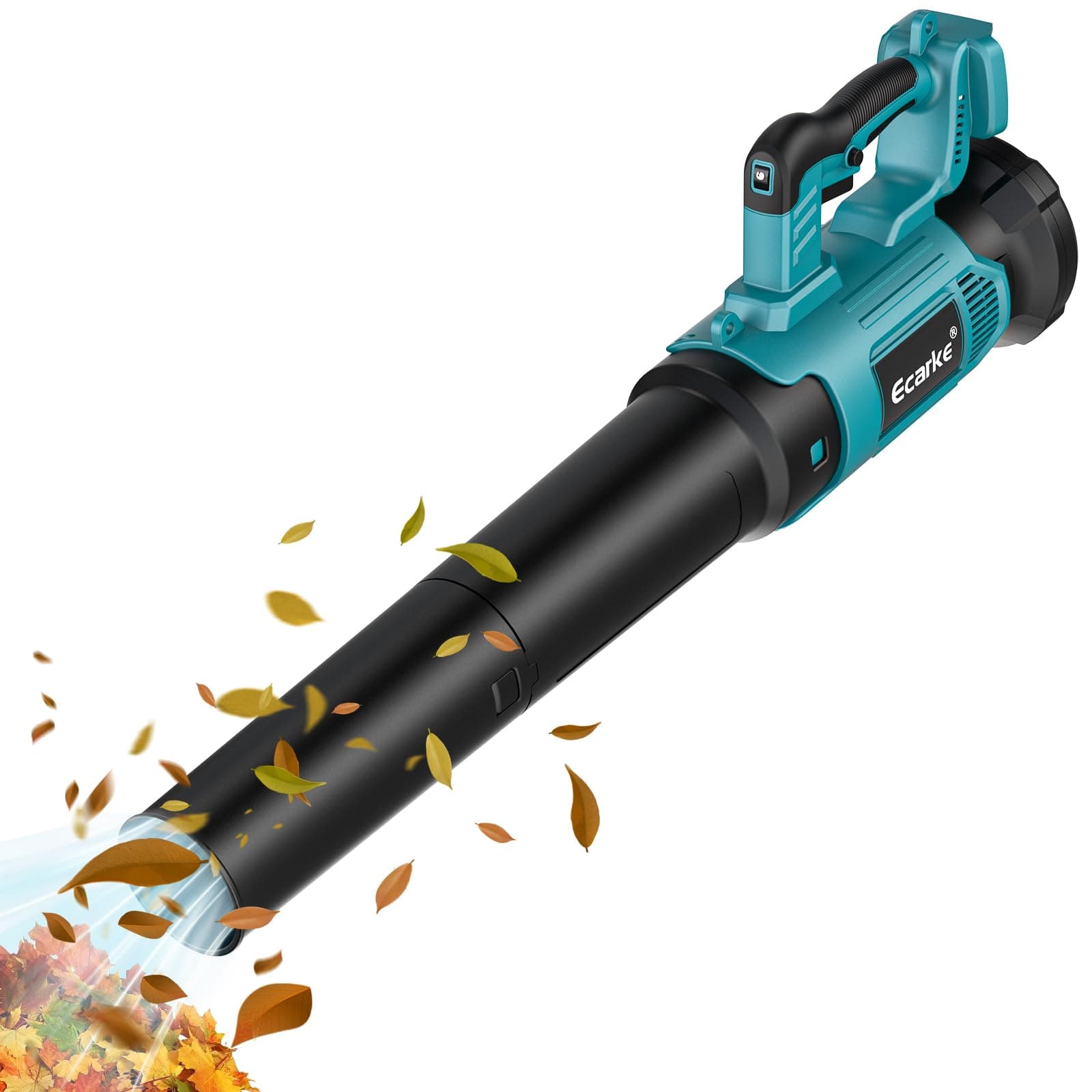 Ecarke Cordless Blower for Makita 18V: 500CFM with Brushless Motor, Lock Button and 6 Adjustable Speeds for Garden and Lawn Care, Wind Speed 150MPH (No Battery)