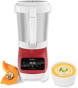 Moulinex Blender blender, Soup maker, 1100 W, 2 L bowl, Stainless steel blades, 3 automatic programs, Manual mode, Perfect mixing, Soups, Smoothies, Made in France, Soup&Plus LM924500