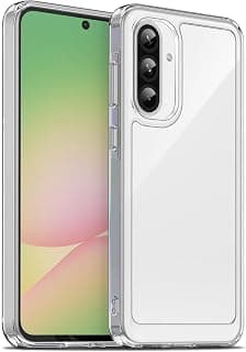 Coque pour Samsung Galaxy A56 5G, Housse de Protection Antichoc, Anti-Jaunissemente, Anti-Rayures, Case Arrière Rigide en PC, Étui TPU Ultra-Mince, Transparente