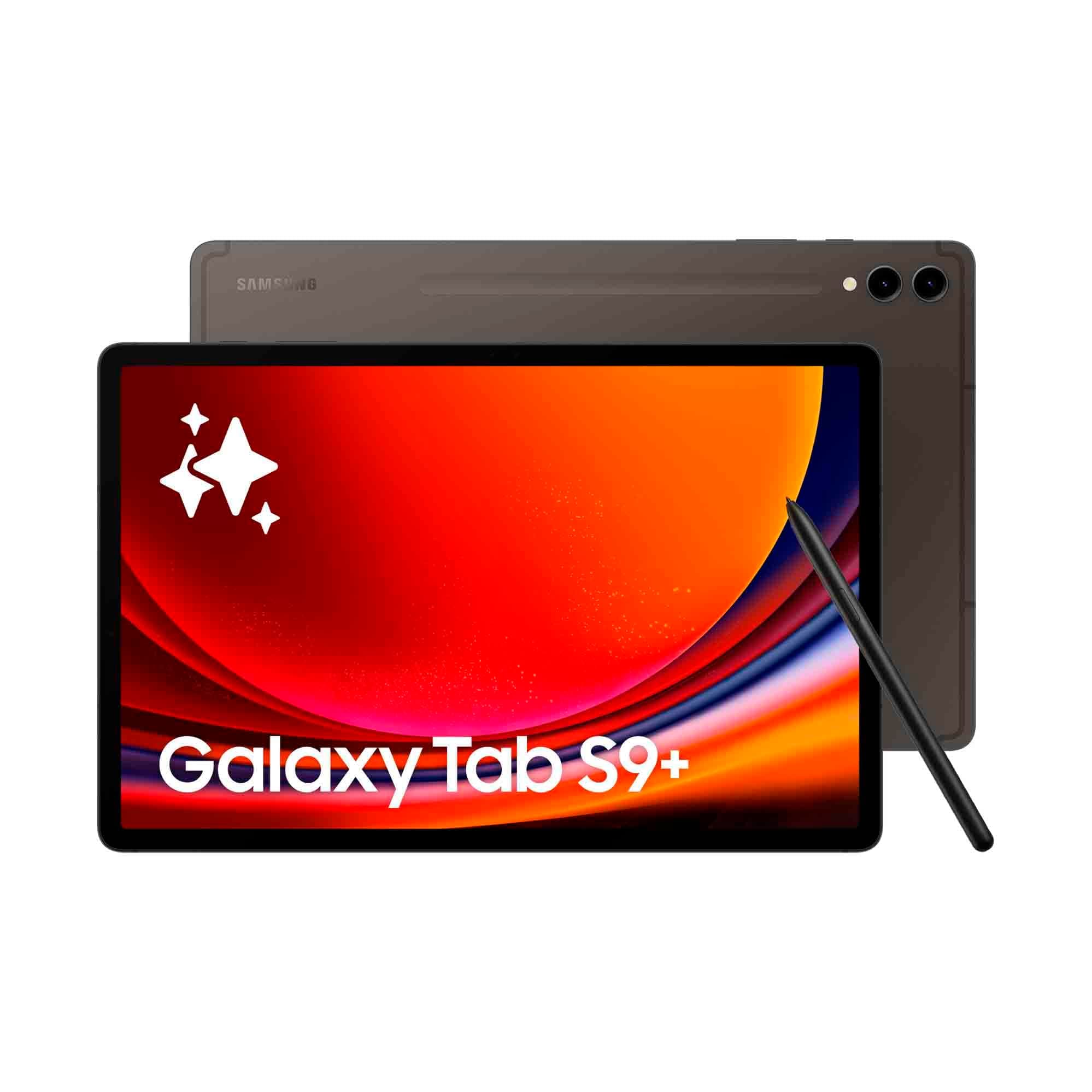 Samsung Galaxy Tab S9+ Tablet with Galaxy AI, Android, 12.4" 512GB Storage, MicroSD Reader, WiFi, S Pen Included, Charcoal, Amazon Version FR Exclusive - Image 1