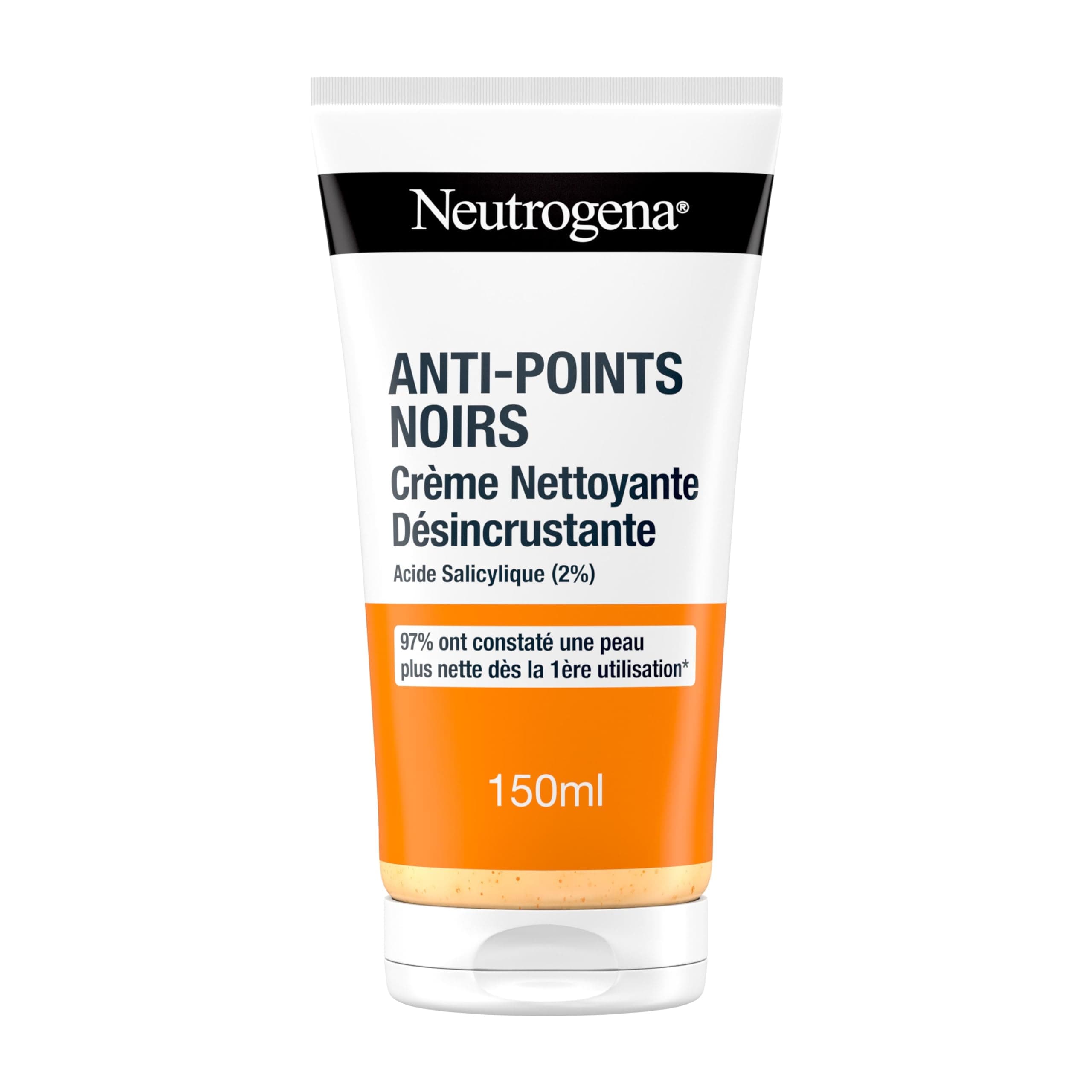 Neutrogena – Crème Nettoyante Désincrustante Anti-Points Noirs (tube de 150 ml) – Nettoyant pour le visage à l'acide salicylique (2%) - Image 9