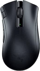 Razer DeathAdder V2 X Hyperspeed Ergonomic Wireless Gaming Mouse for PC/Mac (Mechanical Switches, Hyperspeed Wireless Technology, Optical Sensor) Black