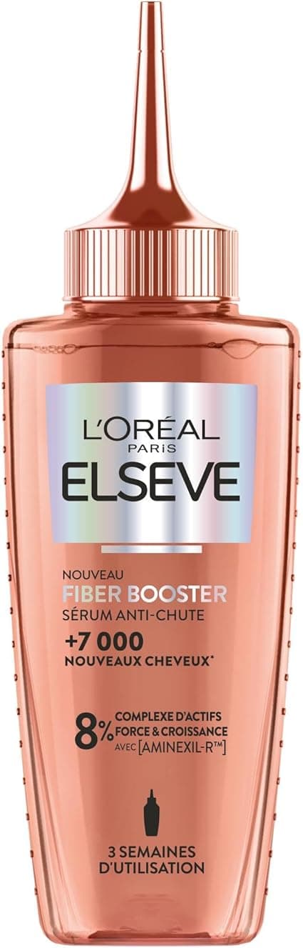 L'Oreal Paris Elseve Fiber Booster Serum for Thinning Hair - Cure 6 Weeks* - Stimulates Growth* - Increases Hair Density - Men and Women - Enriched with Aminexil-R