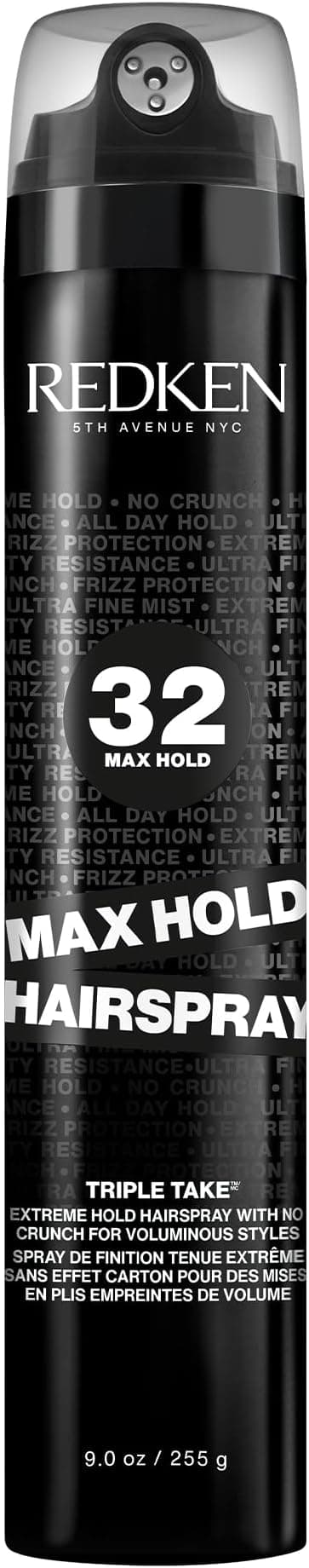 REDKEN - Hair Fixing Spray - Extreme Hold - Maximum Control & Protection 24h - No Cardboard Effect - Vegan, Dermatologically Tested Formula - All Hair Types - Max Hold Spray - 300ml - Image 1