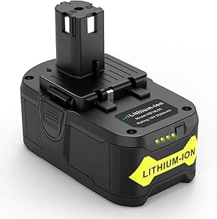 Ryobi Replacement Li-ion Battery 18V 5.5Ah for Ryobi ONE+ Devices for Ryobi BPL-1815 BPL-1820G BPL1820 BPL18151 P102 P103 P104 P105 P106 P107 P108 Tool with LED Charging Indicator