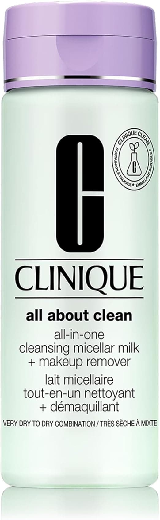 Clinique Clinique All About Clean Lait Micellaire Nettoyant + Démaquillant Tout-en-Un, 200 ml