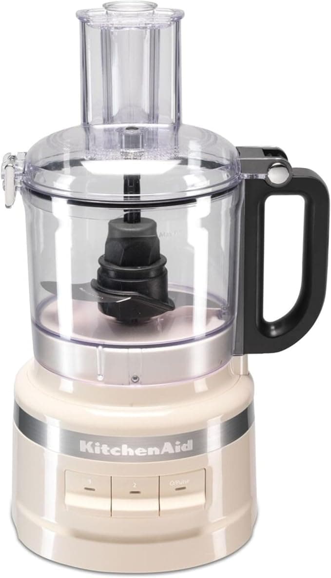 KitchenAid Multifunction Food Processor - Food Processor with 1.7L Leakproof Bowl - 2 Speeds and Pulse Mode - Dishwasher Safe Accessories - 250 W - BPA Free - Cream