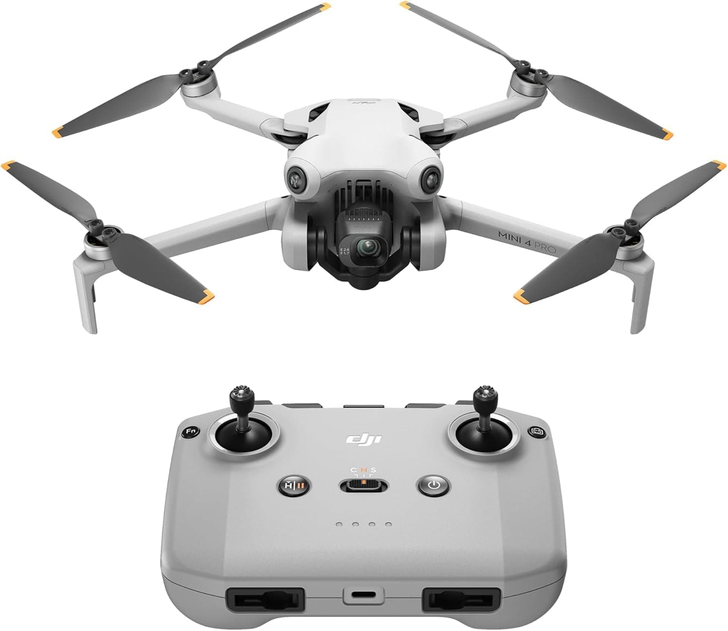 DJI Mini 4 Pro (DJI RC-N2), Foldable Mini Drone with 4K HDR Camera for Adults, Under 0.549 lb/249g, Flight Time 34min, Video Transmission Distance Max 20km, Klasse-C0
