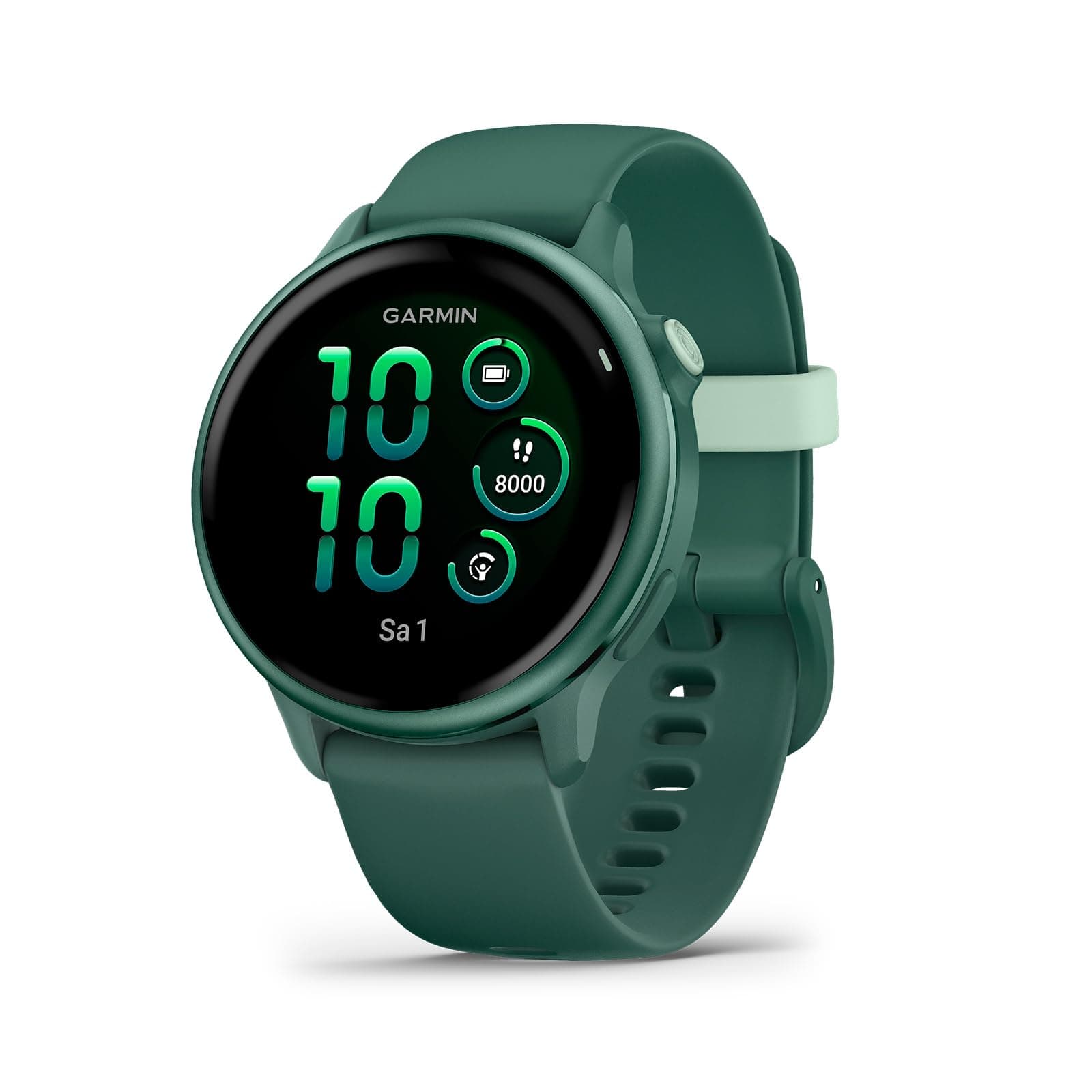Garmin vívoactive 6 - Fitness & Health GPS Smartwatch with Ultra-Bright Screen - Jasper Green with Fir Green Case - Image 1