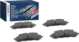 BP1709 Front Brake Pads for Car, Bosch Quality, Noise and Dust Reduction, ECE-R90 Certified, Copper-Free, Set of 4 Pads with Accessories
