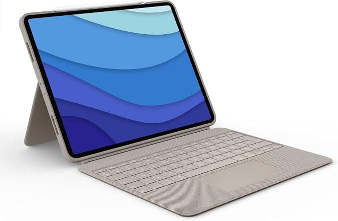 Logitech Combo Touch Keyboard Case for iPad Pro 12.9 inch (5th, 6th Gen - 2021, 2022), Removable Backlit Keyboard with Stand, Touchpad, Click-Anywhere Smart Connector - Image 1