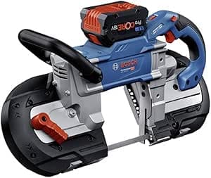 Bosch Professional GCB 18V-127 cordless band saw (carbon free motor, cutting capacity 127 x 127 mm, with 1 band saw blade)
