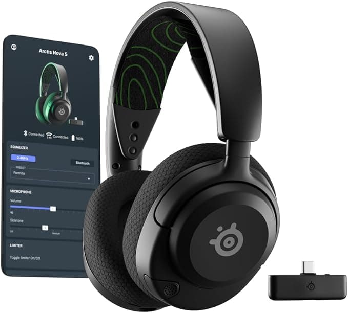 SteelSeries Arctis Nova 5X Headphones with Microphone Black