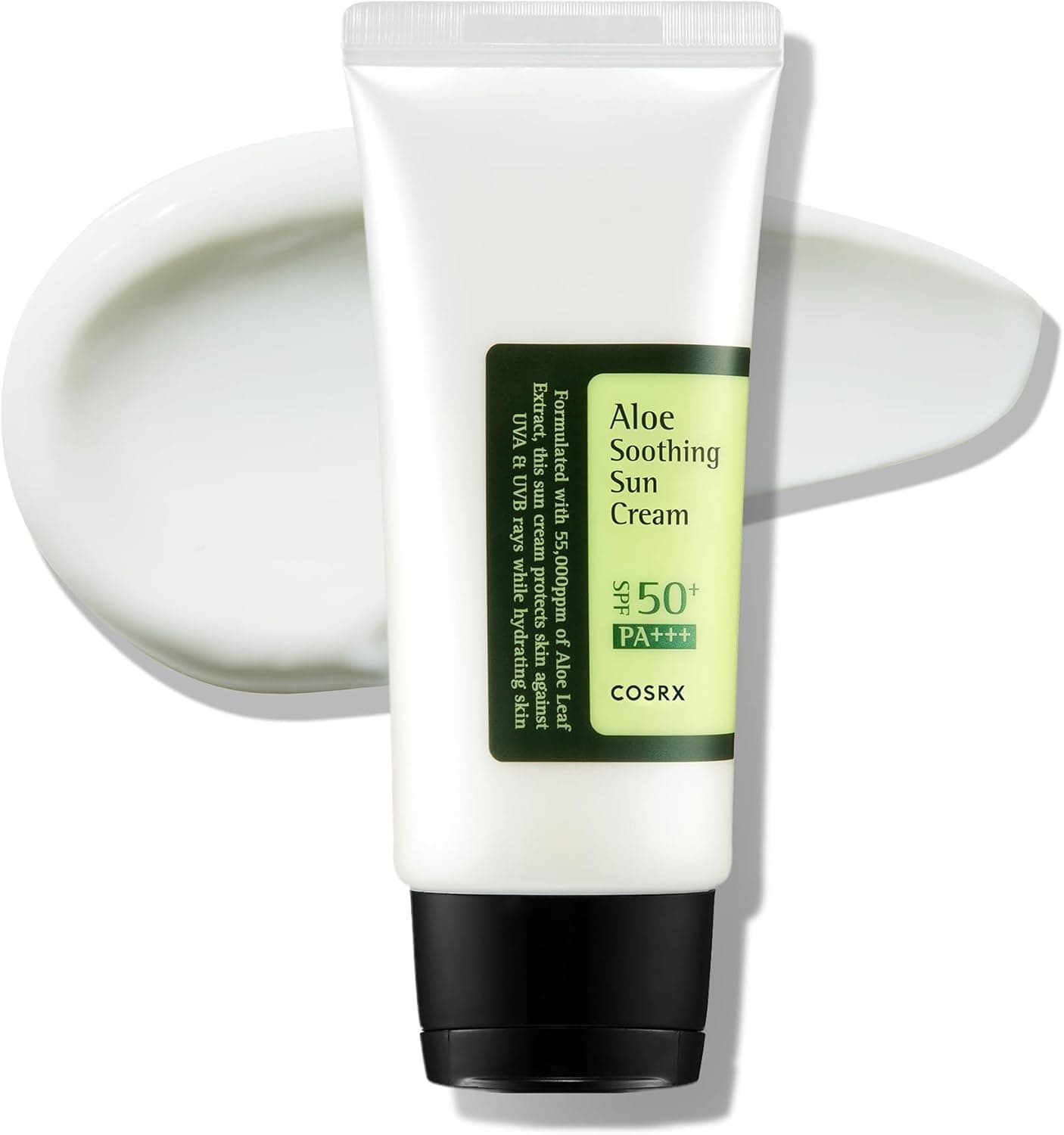COSRX Aloe Soothing Sun Cream SPF 50 Crème solaire hydratante à l'aloe vera pour tous les types de peau, visage et corps Coréen
