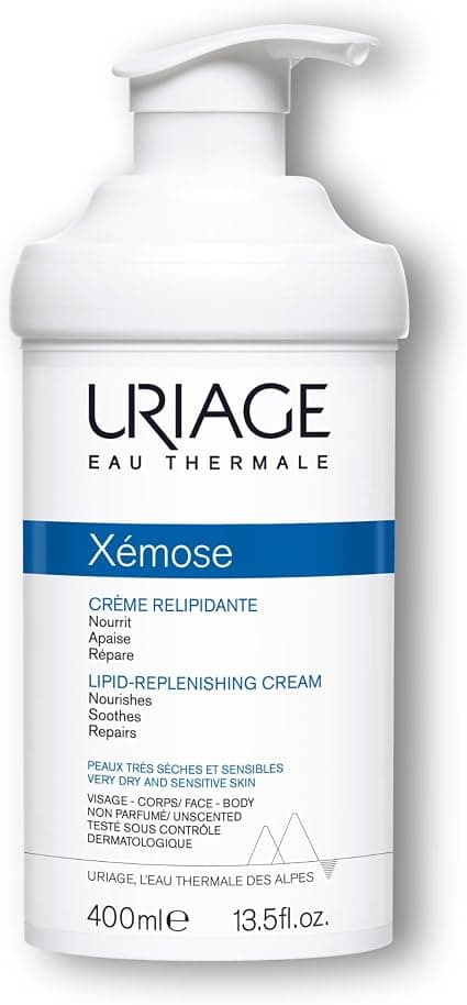 Uriage Xemose Anti-Irritation Relipidating Cream - Atopic Skin with Shea Butter - Soothes Itchy Sensations - Long-Lasting Comfort - Face & Body - Unscented - Image 1