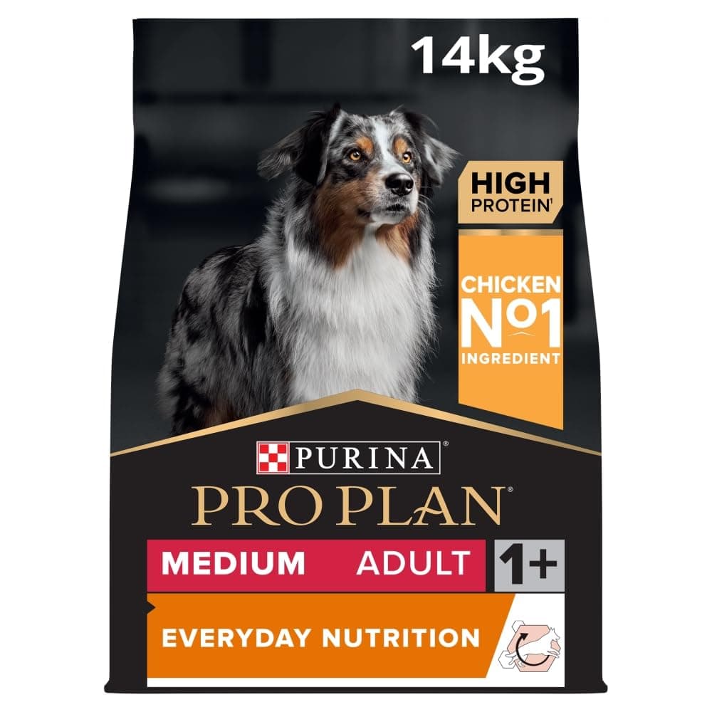 PURINA PRO PLAN | Everyday Nutrition | Croquettes pour Chien Adulte de taille moyenne | Riche en Poulet | Favorise le maintien en bonne santé | Sac | 14kg