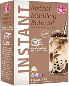 INSTANT MARBLING BOBA COFFEE KIT 4X60GR O'SBUBBLE