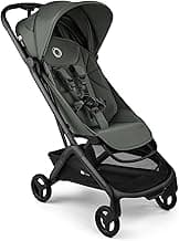 Bugaboo Butterfly 2 Poussette de voyage légère, dimensions cabine, pliable à une main et transportable, avec siège inclinable, panier de stockage, sangle de transport, De 6 mois à 4 ans, Forest Green