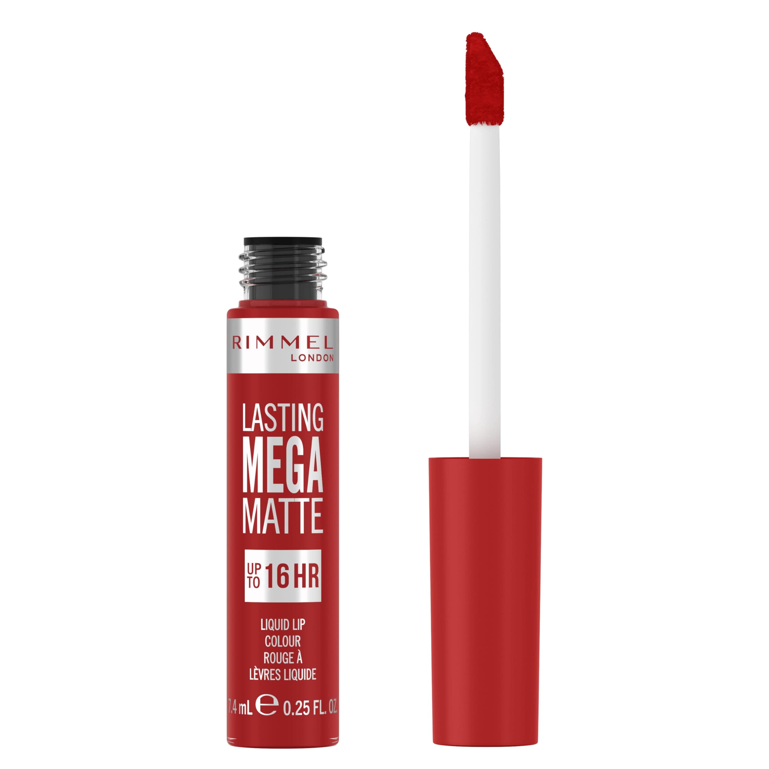 Rimmel London Lasting Mega Matte Liquid Lipstick, Longwear, Moisturizing, Vegan Formula - 500 - Fire Starter, 8 Milliliters - Image 9
