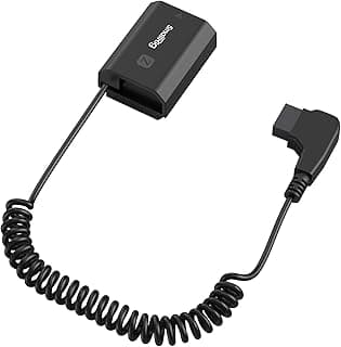 SMALLRIG D-Tap Compatible avec NP-FZ100 Batterie Factice, Câble d'alimentation Spiralé pour Sony A7R V/A7 IV/A7S III/A7R IV/A7R III/A7 III/A7C/A6600/FX3/ZV-E1/A7S II/A7R II/A1/A9/A9II - 4253B