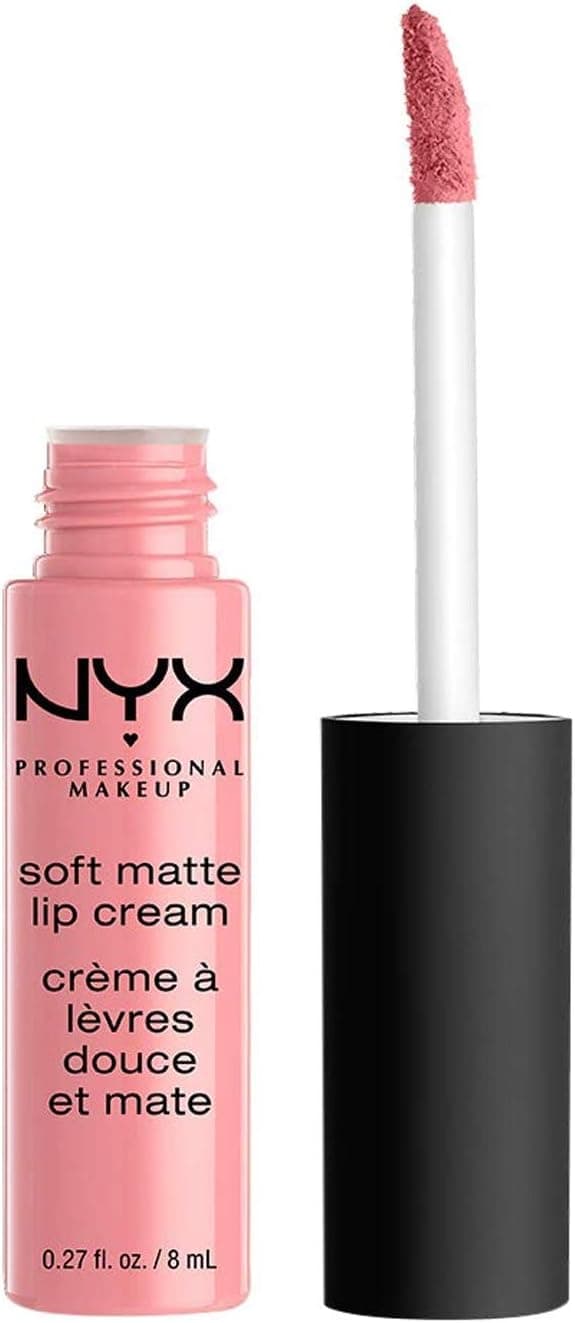 NYX Professional Makeup Rouge à Lèvres Soft Matte Lip Cream, Fini Mat Crémeux, Couleur Ultra-Pigmentée, Tenue Longue Durée, Teinte : Istanbul (06) - Image 1
