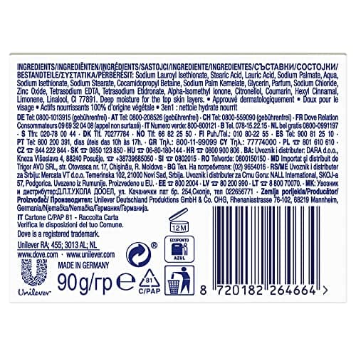Dove Beauty Cream Bar Hand Soap with 1/4 Moisturising Cream for Soft and Supple Hands 90g - Image 5
