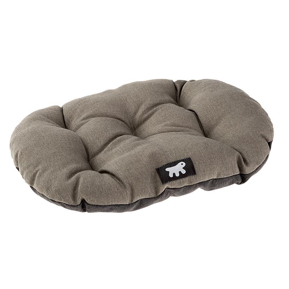 Ferplast Panier Chien Relax, Coussin pour Chiens de petite Taille, Panier Chats, Tapis pour chenils et voitures, Lavable, en coton avec rembourrage doux, 43 x 30 cm. marron
