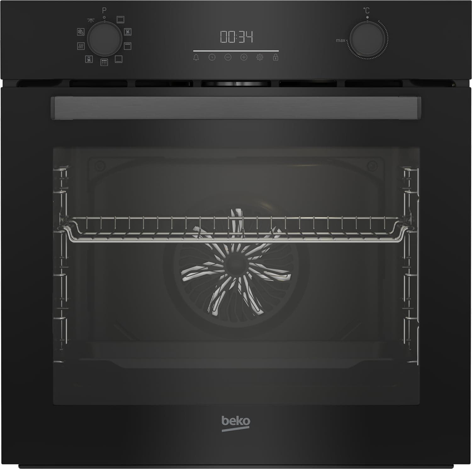 Built-in Multifunction Oven 72L 60 cm Pyrolysis Black – BBIE17302BMP - Image 8