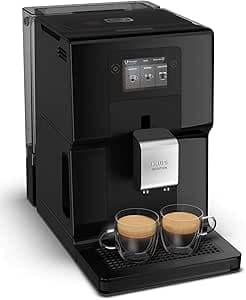 Krups Coffee bean grinder machine, colour touch screen, 11 pre-recorded recipes, Intuitive light indicators, front tray access, Easy cleaning, Intuition Preference EA873810
