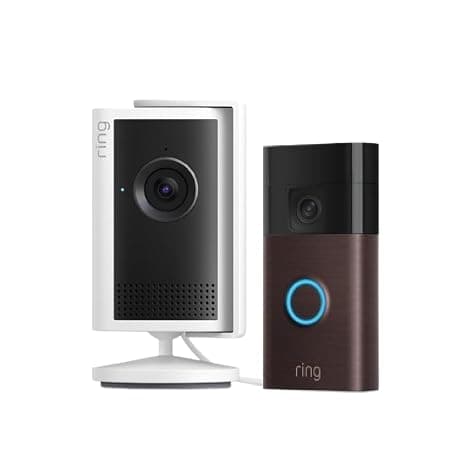 Ring Caméra intérieure Plus (nouvelle génération) avec Sonnette vidéo sans fil | Caméra de surveillance sur secteur | Retinal 2K, zoom 4x| Essai gratuit de 30 jours à l'abonnement Ring Home - Image 1