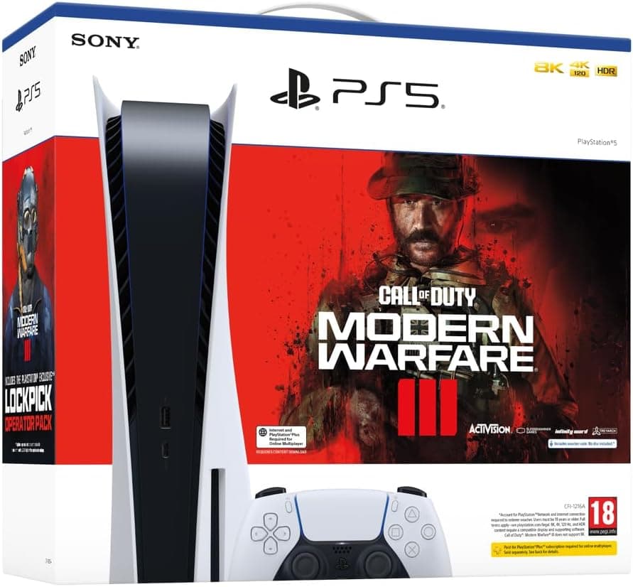 Sony PlayStation 5 Call of Duty: Modern Warfare III Bundle 825 Go WiFi Noir, Blanc
