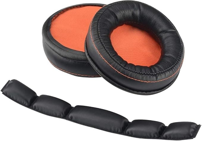 Geekria Ear Pads + Headband Compatible with SteelSeries Siberia 800 840 Replacement Ear Pads + Headband Ear Pads + Headband Cushion/Parts - Image 1