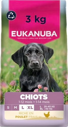 EUKANUBA Life Care Large Breed Puppy Food 1 to 12 Months, Rich in Fresh Chicken, Optimal Growth - DHA, Calcium, Omega 3&6, FOS Prebiotics, No Dyes, Artificial Flavours or GMOs - 3kg - Image 2